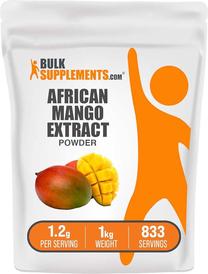 BulkSupplements.com African Mango Extract Powder - Irvingia Gabonensis African Mango Powder - Gluten Free 1.2g per Serving 1kg (2.2 lbs) (Pack of 1)