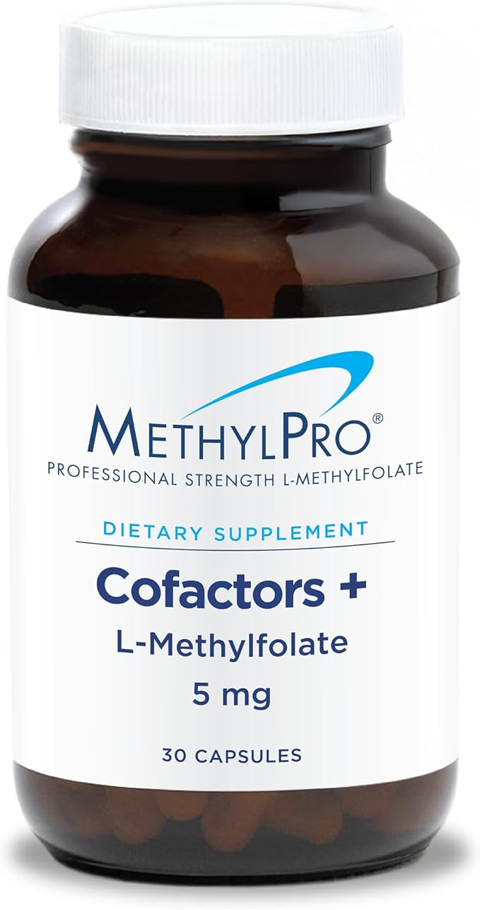 MethylPro Cofactors + L-Methylfolate 5 mg - Supports a Healthy Mindset - Vitamins B6 B12 &amp Magnesium - Active Folate for Methylation Support &amp Biochemical Reactions - 30 Servings - 30 Capsule