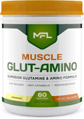 MFL Muscle Glut-Amino | Glutamine Complex | Amino Complex | 0 Sugar | Sweetened with Stevia | All-Natural | 60 Servings (Lemonade)