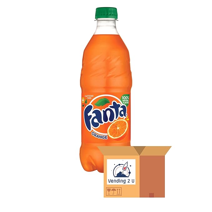 Fanta Orange Soda 20oz Bottles 8 Units