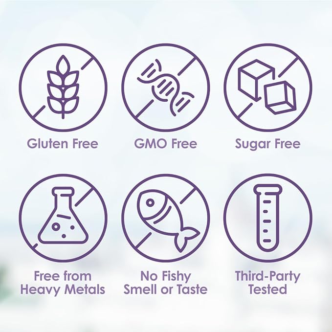5X Ultimate Strength Omega 3 Fish Oil Liquid Fish Oil Supplements with High DHA and EPA Omega3 Fatty Acids High Potency Omega 3 with Vitamin D 7.60 floz Grape Flavor