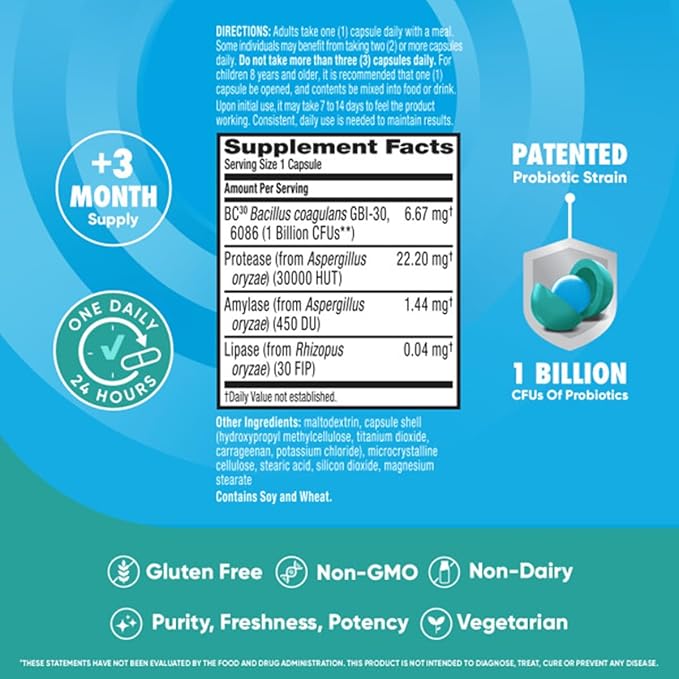 Digestive Advantage Intensive Bowel Support 96 Capsules (Pack of 3)
