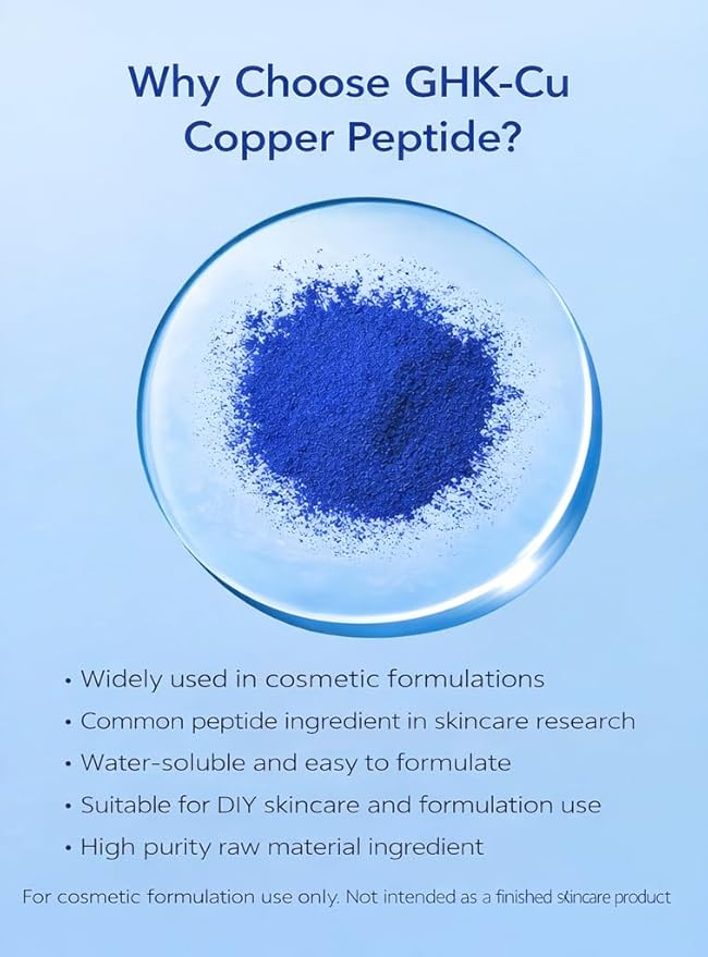 GHK-Cu Copper Peptide Powder CAS 49557-75-7 Purity 99+% 1 Gram