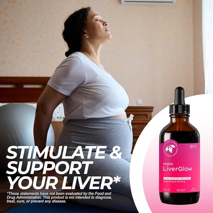 Mountain Meadow Herbs Mom's Liver Glow Advanced Detoxifier and Regenerator to Support Liver Health and Function - 4 oz - for a Happy Liver