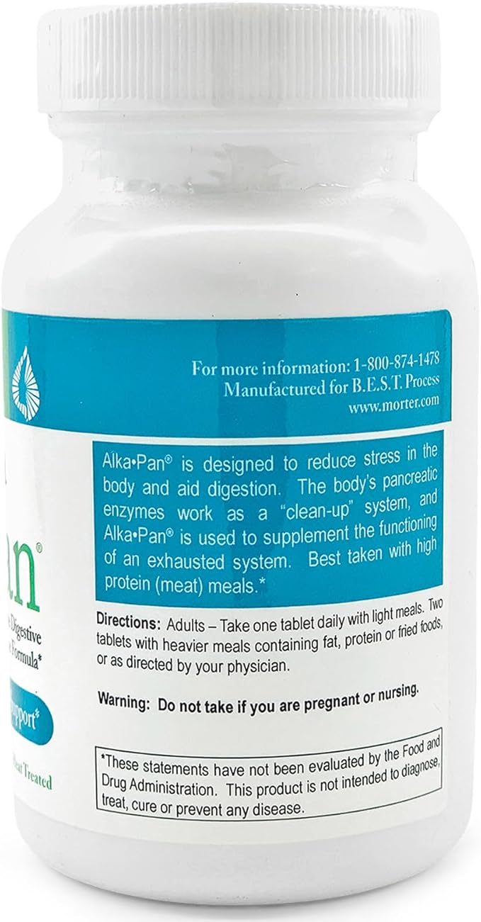 Alka•Pan (12 Pack) Best Process Alkaline — Natural Digestive Supplement — Pancreatic Enzymes with Antioxidant-Rich Superfoods &amp Digestive Herbs