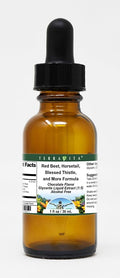 Terravita Red Beet Horsetail Blessed Thistle and More Formula Glycerite Liquid Extract (1:5) - Chocolate Flavored (1 oz ZIN: 523804)