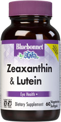 Bluebonnet Nutrition Zeaxanthin &amp Lutein Eye Health* Gluten-Free Dairy-Free 60 Vegetarian Softgels 60 Servings