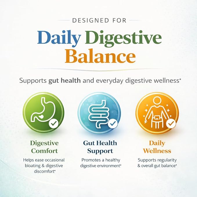 Bacillus B3 Spore-Based Probiotic + Enzymes for Gut Health &amp Microbiome Support Shelf-Stable Daily Probiotic with Bacillus Coagulans Bacillus Subtilis &amp Bacillus Clausii 60 Capsules