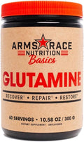 Arms Race Nutrition L-Glutamine Powder 5000mg 60 Servings Unflavored