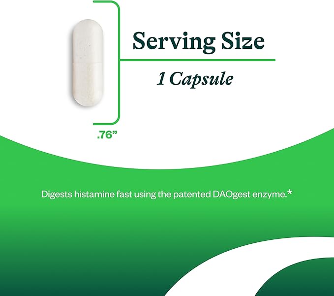 Seeking Health DAO Enzyme - Formerly Histamine Digest DAO Enzyme Supplement for Histamine Food Intolerance Supports Digestive Health Upset Stomach (30 Capsules)*