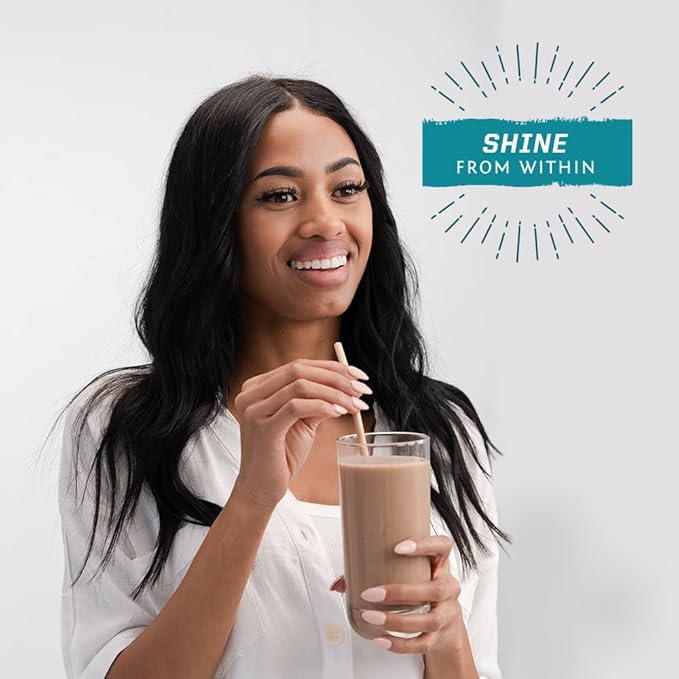 Vegan Collagen Protein Powder for Women Silica Plant Based Collagen Powder Coffee Flavor with Vegan Hair Skin and Nails Vitamins Non-GMO No Added Sugar Soy Dairy &amp Gluten Free (Coffee 20 Servings