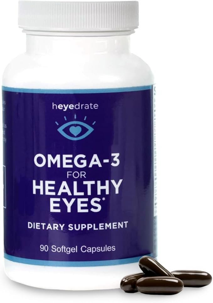Triglyceride Omega 3 Fish Oil for Healthy Eyes – Supports Healthy Eyes with Optimal Ingredients - Easy to Swallow Burpless - EPA DHA &amp Omega 7 Fatty Acids - 90 Count