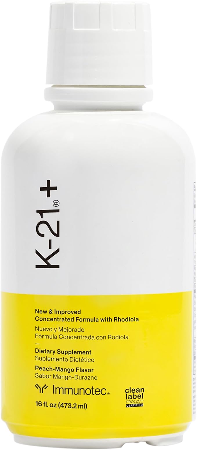 Immunotec - K-21Plus - Herbal Adaptogen with Rhodiola Rhosea Root - Energy Mood and Stress Support