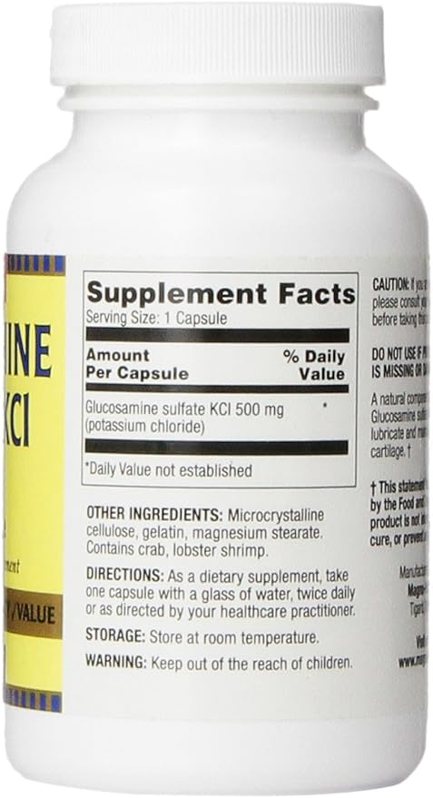 Optimum Glucosamine Sulfate KCI 500mg 60 Capsules Each (Pack of 7)