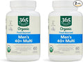 Whole Foods Market Vitamin Multi Mens Food Cultured 40 Plus 60 Count (Pack of 2)