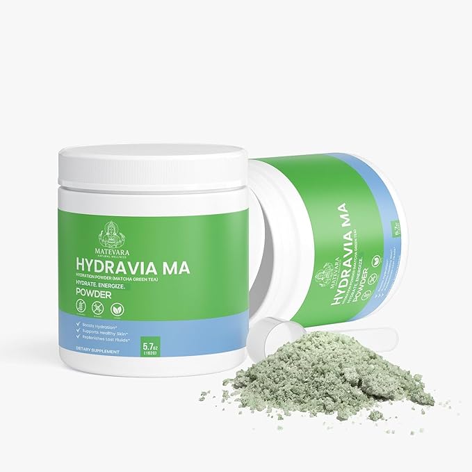 Hydravia Hydration Powder | 5.71 Oz (Matcha)