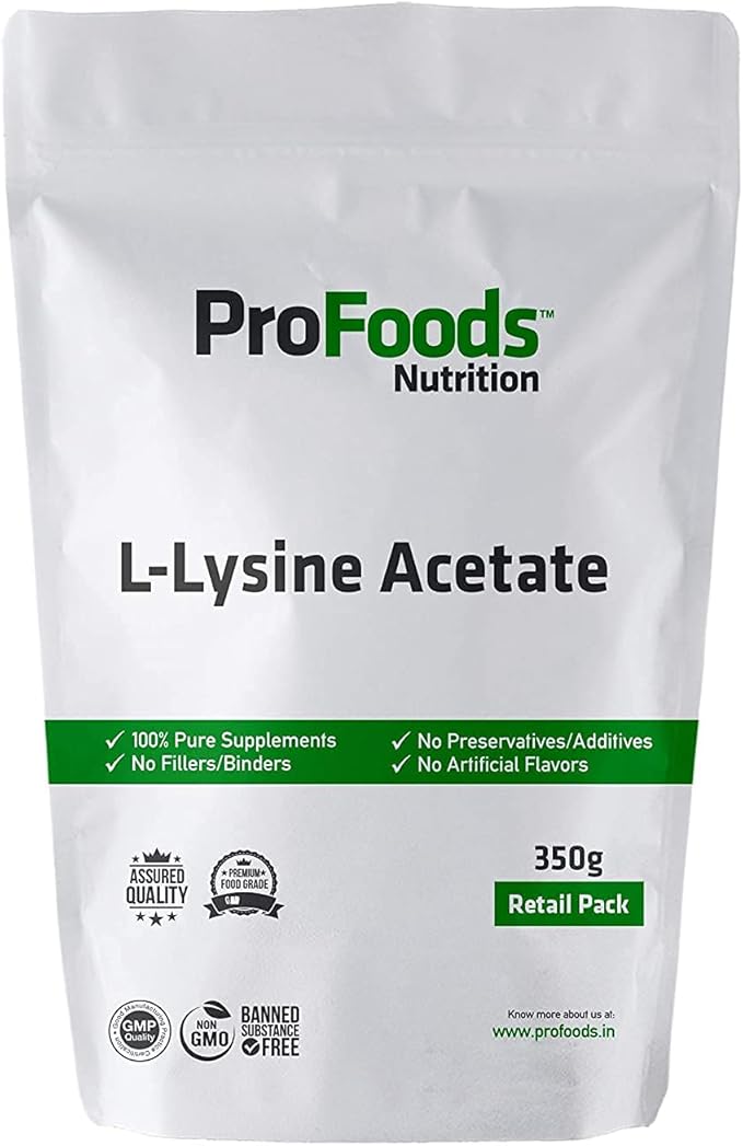 Astha Profoods L Lysine Acetate Powder (350 Grams)