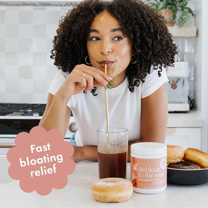 Boobie Debloat to the Max | Rapid Debloating for Women &amp Men | L-Glutamine and Marshmallow Root for Gut Health | Lemon Hibiscus Flavor 40 Servings