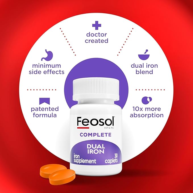 Feosol Complete with Bifera30 Count (Pack of 2)