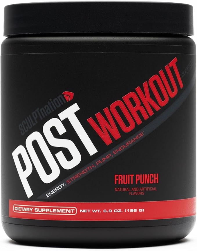 Sculpt Nation by V Shred Post Workout - Creatine Complex Post Workout Muscle Recovery and Builder with Energy Support Creatine Monohydrate and Amino Acids Fruit Punch Flavor - 30 Servings