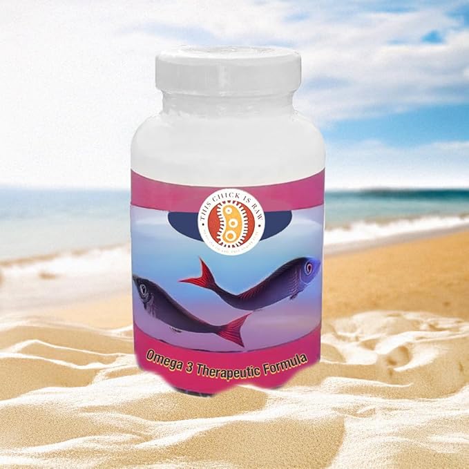 This Chick is Raw Omega-3 Therapeutic Formula – High-Absorption Blend with Krill Oil Astaxanthin Olive Oil &amp Sesame Lignans | Heart Brain &amp Joint Support (120 Capsules)