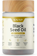Snap Supplements Black Seed Oil Capsules – 100% Cold Pressed Organic Nigella Sativa – Supports Immune Health Detox Skin Hair Joints &amp Overall Wellness – 90 Softgels