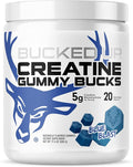 Bucked Up Creatine Gummy Bucks - 5g per Serving - 20 Servings (Blue Blast)