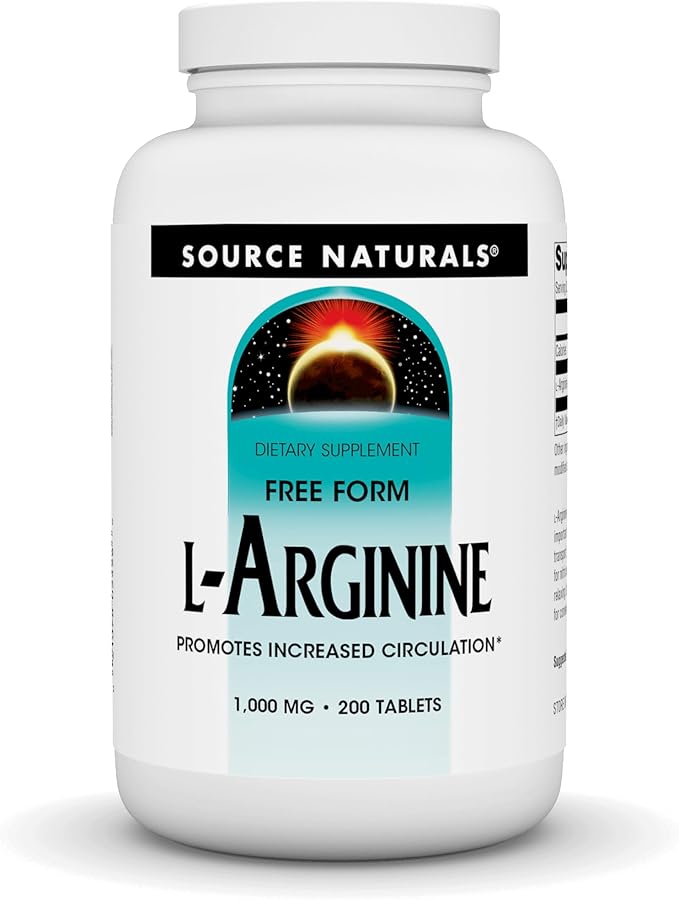 Source Naturals L-Arginine Free Form* - 1000 mg 200 Tablets