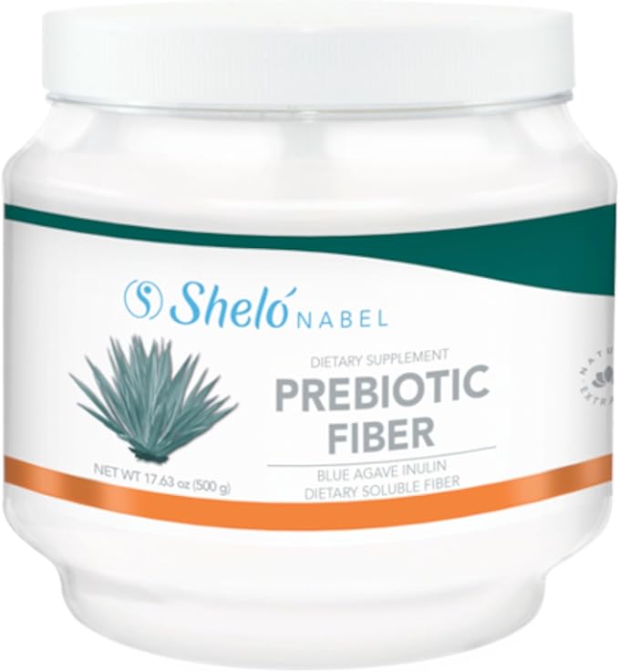 Shelo Nabel Prebiotic Fiber Blue Agave Inulin Powdered Premix 17.63 oz White