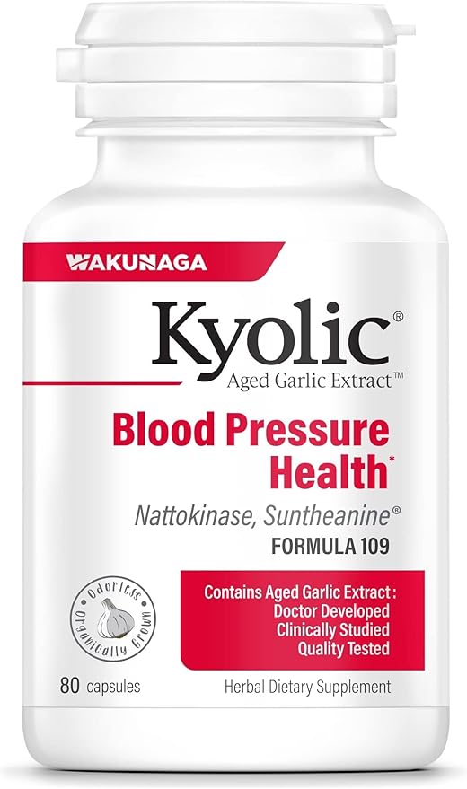 Kyolic Aged Garlic Extract Formula 109 Blood Pressure Health* 80 Capsules