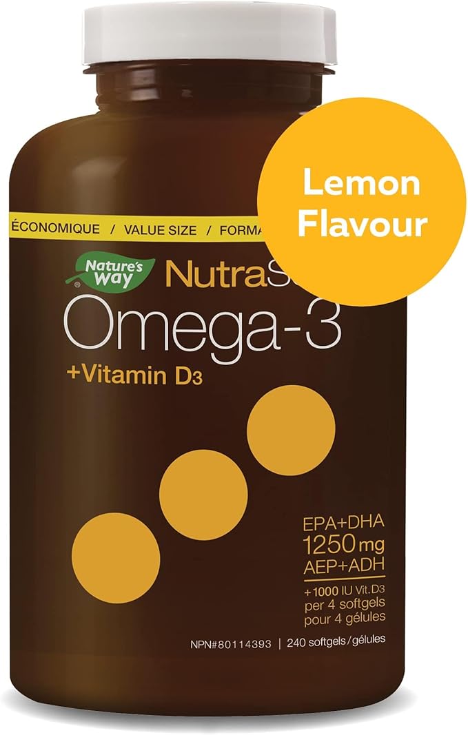 NUTRA SEA Omega-3 Plus Vitamin D Capsules 240 CT