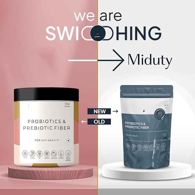 Notes Probiotics &amp Prebiotic Fiber Powder for Men Women and Kids with Patented Lacto Bacillus Coagulans (Lactospore) for Better Gut and Immunity 150 Grams
