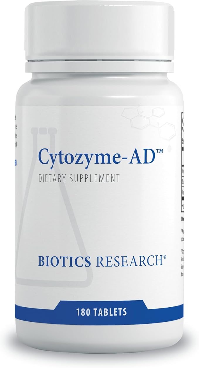 Biotics Research Cytozyme-AD™ Adrenal Support Supplement for Women &amp Men– Supports Healthy Adrenal Function Normal Energy Levels &amp Overall Wellbeing &amp Promotes Calm – 180 Tablets