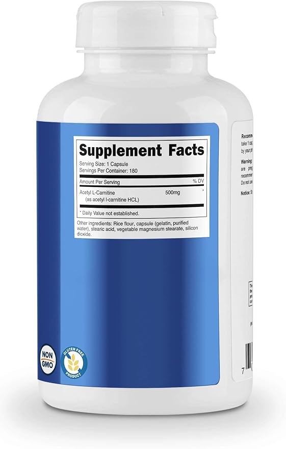 Nutricost Alpha Lipoic Acid 600mg 240 Caps &amp Acetyl L-Carnitine 500mg 180 Caps