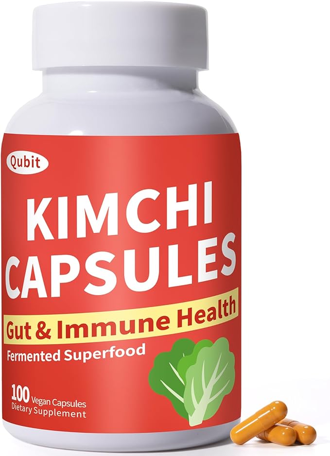 Kimchi Capsules Kimchi Supplement Probiotics &amp Enzymes Supports Gut &amp Digestive Health Taste Well One Fermented Superfood for Antioxidant Support 90 Vegan Capsules Pills