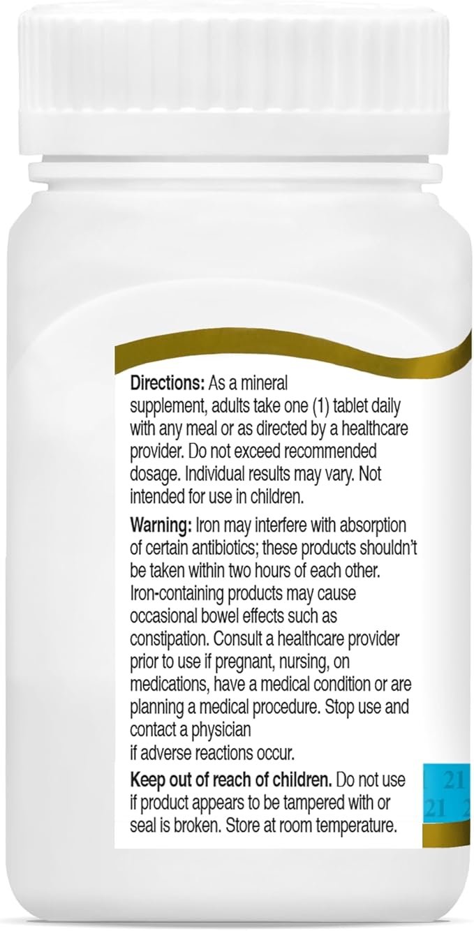 21st Century Slow Release Iron Tablets - 60 ct Pack of 5 - Packaging May Vary
