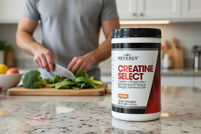 Beverly International Creatine Select with Phosphates 40 Servings. A Fail-Proof Creatine Monohydrate Formula. Boost Muscle Size Strength Endurance and Recovery. for Men and Women. Tastes Like Tang