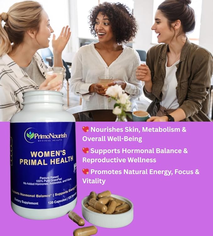 Grass Fed Beef Organ Complex for Women – Liver Heart Kidney Supplement – Whole Food Nutrition for Energy &amp Vitality – Non-GMO Hormone-Free – 120 Capsules Made in USA