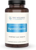 The Wellness Company Digestive Comfort - Bloat &amp Gas Relief Anti-Heart Burn IBS Fast Acting Gut Health - 5 Enzymes Peppermint &amp Ginger Root | 60ct (1 Month Supply)
