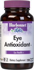 Bluebonnet Eye Antioxidant Lutein &amp Zeaxanthin Supplement - Vitamin A Taurine Zinc Bilberry Extract Herbal Supplements - Non-GMO Gluten-Free Eye Care for Women &amp Men - 120 Vegetable Capsul