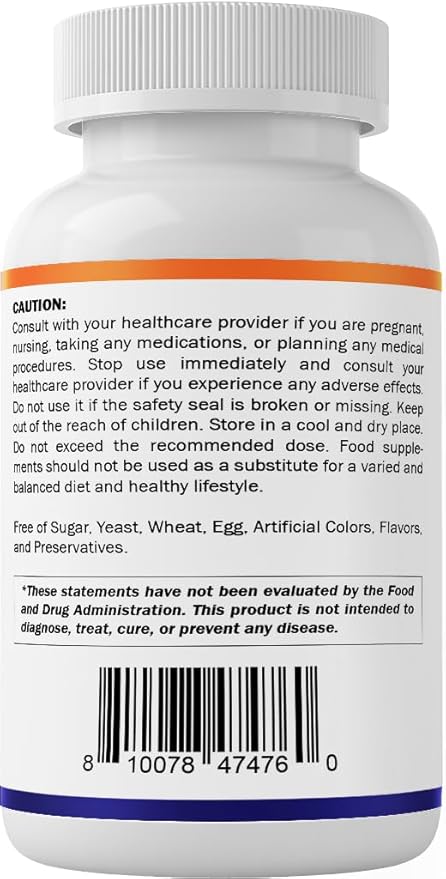 Vitamatic Lithium Orotate 20mg 90 Capsules - Veggie Caps Non-GMO Gluten Free- 2 Pack