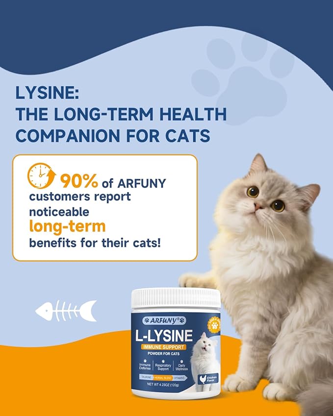 Cat Lysine Powder &amp Cat Lysine Paste Immune System Normal Eye Function and Respiratory Health