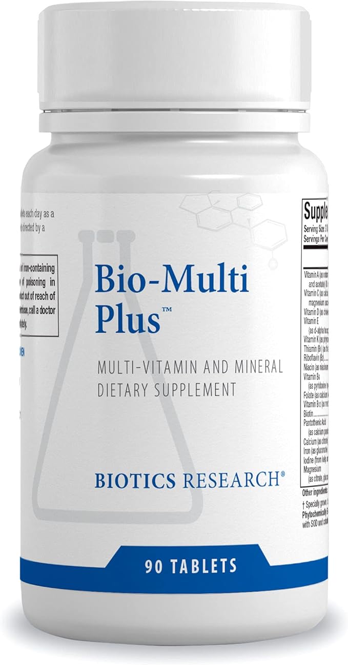 Biotics Research Bio-Multi Plus - Robust Foundational Multivitamin/Mineral Formula Contains Plant-Based Trace Minerals 90 Tablets