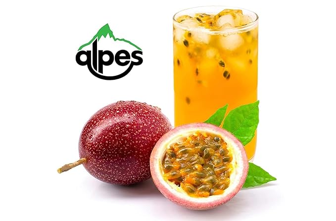 Alpes Passion Fruit Pulp Real Tropical Maracuya (Lilikoi). Ideal for Cocktails Juices Smoothies Desserts Sauces &amp More. Premium Fruit (40.5 fl oz) by California Food Corp.