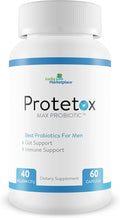 Protetox Max Probiotic - Premium Probiotic Formula - Help Reduce Gut Bloat &amp Support Digestive Health - Natural Immune Support - Best Probiotics for Men &amp Women Pack of 1