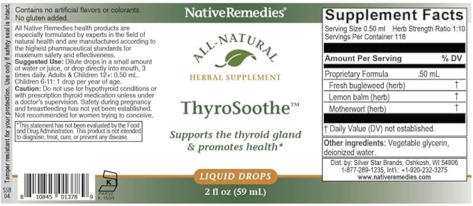 Fox Valley Traders NativeRemedies ThyroSoothe 2 Pack