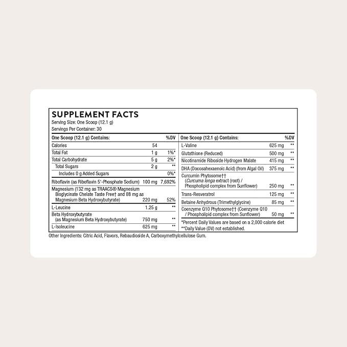 THORNE - SynaQuell+ - Brain Support for Post-Impact - BHB BCAAs CoQ10 DHA &amp Nicotinamide Riboside - Supports Healthy Brain Structure &amp Cognition* - NSF Certified for Sport - 12.8 Oz - 30 Se