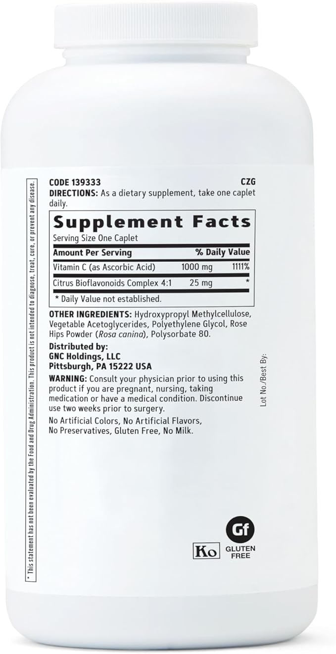GNC Vitamin C 1000mg Supplement Timed Release Provides Immune Support 360 Servings