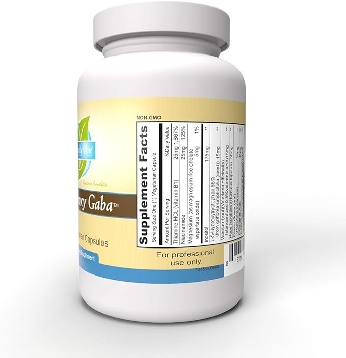 Priority One Vitamins 5 Hydroxy GABA (Gamma Aminobutyric Acid) (5HTP)* 90 Vegetarian Capsules