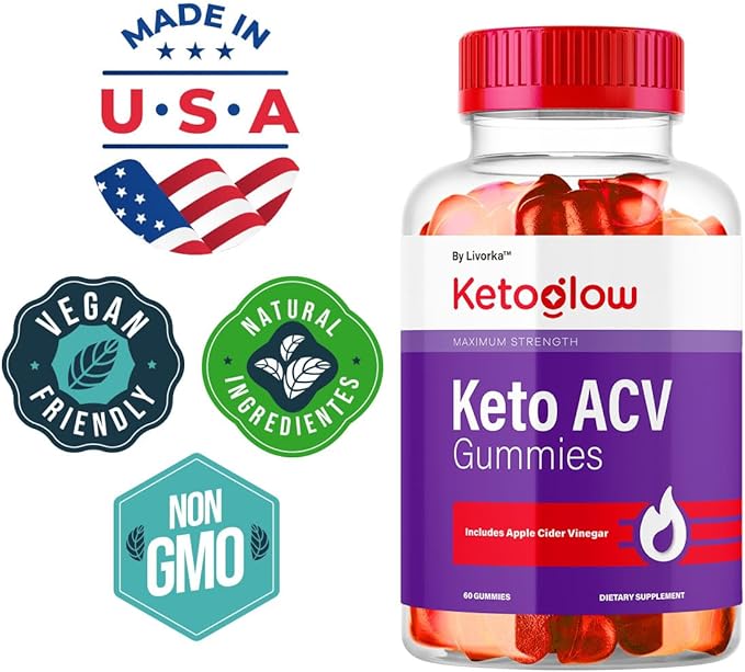 KetoGlow Keto ACV Gummies - Official Keto Glow Gummies ACV Premium All Natural Gummys 1050mg Keto Glow Apple Cider Vinegar Advanced Formula KetoGlow Support Review 60 Gummies for 1 Month
